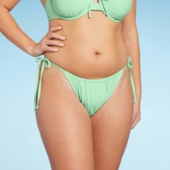 Women's Side-Tie Low-Rise High Leg Adjustable Lurex Bikini Bottom - Wild Fable™ -Wild Fable GUEST 03da585c 0255 4409 8704 571a861ba24c