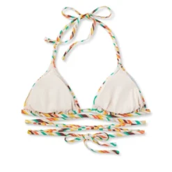 Women's Tie-Front Triangle Bikini Top - Wild Fable™ Multi Striped -Wild Fable GUEST 083fcb46 231b 4443 be9a 31bdf4ab2afc