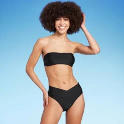 Women's Crossover High Leg Cheeky Mid-Rise Bikini Bottom - Wild Fable™ -Wild Fable GUEST 0b2ef07d c10a 452e bb1f 057fb7d0b6d0