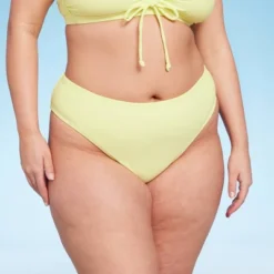 Women's High Leg Cheeky Bikini Bottom - Wild Fable™ Light Yellow -Wild Fable GUEST 13543ff4 f661 4d2c 985c c80ff984cabb