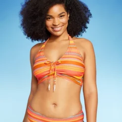 Women's Drawstring Ruched Halter Longline Bikini Top - Wild Fable™ -Wild Fable GUEST 13779408 406f 489b 9782 cc1b7b845c11