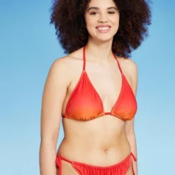 Women's Triangle Bikini Top - Wild Fable™ Orange Ombre Print -Wild Fable GUEST 19cce871 85ff 4a29 ba29 8642d2744b79