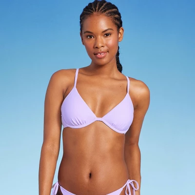 Women's Underwire Bikini Top - Wild Fable™ Light Purple 4 Women's Underwire Bikini Top - Wild Fable™ Light Purple - Image 2