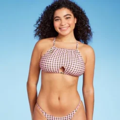 Women's Cut Out High Neck Bikini Top - Wild Fable™ Multi Check Print 17 Women's Cut Out High Neck Bikini Top - Wild Fable™ Multi Check Print -Wild Fable GUEST 1c6ef936 8fd2 4c30 b9fa 0a3be9026dfd