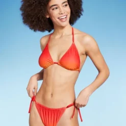 Women's Triangle Bikini Top - Wild Fable™ Orange Ombre Print -Wild Fable GUEST 1d62066d a907 431c 9500 c253383fed8d
