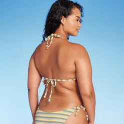 Women's Ribbed Triangle Bikini Top - Wild Fable™ Blue/Green/Pink Striped 10 Women's Ribbed Triangle Bikini Top - Wild Fable™ Blue/Green/Pink Striped -Wild Fable GUEST 229c9931 cc6b 4356 abff b71548b086e6