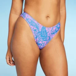 Women's Paisley Print Low-Rise Cheeky High Leg Bikini Bottom - Wild Fable™ Blue/Pink 9 Women's Paisley Print Low-Rise Cheeky High Leg Bikini Bottom - Wild Fable™ Blue/Pink -Wild Fable GUEST 27df1c40 18c6 4e68 8a2d c5dc300353bc