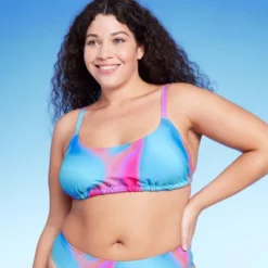 Women's Tunnel Front Bralette Bikini Top - Wild Fable™ Blue Marble Print 17 Women's Tunnel Front Bralette Bikini Top - Wild Fable™ Blue Marble Print -Wild Fable GUEST 2da5009a a52f 4887 b794 58570647e053