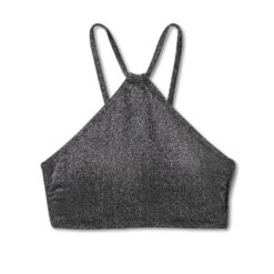 Women's High Next Halter Bralette Bikini Top - Wild Fable™ Black Lurex -Wild Fable GUEST 2dcba322 0e74 4ebf afc1 adfc664fa491