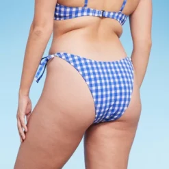 Women's Side-Tie Ultra High Leg Super Cheeky Bikini Bottom - Wild Fable™ Cobalt Blue Gingham Print 13 Women's Side-Tie Ultra High Leg Super Cheeky Bikini Bottom - Wild Fable™ Cobalt Blue Gingham Print -Wild Fable GUEST 2e2eb894 4f03 45bd 8a07 34951ade2024