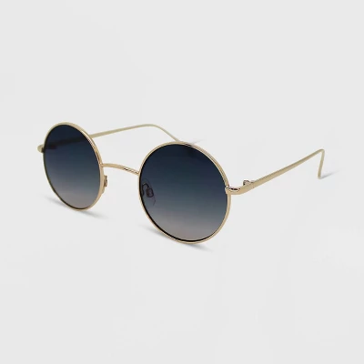 Women's Metal Round Sunglasses - Wild Fable™ Gold 3 Women's Metal Round Sunglasses - Wild Fable™ Gold