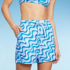 Women's 5" Board Swim Shorts - Wild Fable™ Multi Blue Swirl Print -Wild Fable GUEST 31d50ee2 833a 4bc7 ab94 e162d7befcf4