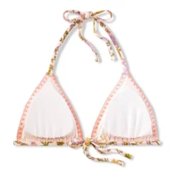 Women's Embroidered Detail Triangle Bikini Top - Wild Fable™ Multi Floral Print -Wild Fable GUEST 33a0764d 2fc3 4a23 b114 590db334e553