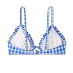 Women's Ruffle Trim Textured Underwire Bikini Top - Wild Fable™ Cobalt Blue Gingham Print 15 Women's Ruffle Trim Textured Underwire Bikini Top - Wild Fable™ Cobalt Blue Gingham Print -Wild Fable GUEST 34d83ec2 e761 4dfb b894 8b67bea65070