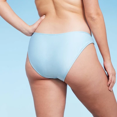 Women's High Leg Cheeky Bikini Bottom - Wild Fable™ Light Blue 6 Women's High Leg Cheeky Bikini Bottom - Wild Fable™ Light Blue - Image 4