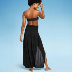 Women's Smocked High Slit Convertible Cover Up Dress - Wild Fable™ -Wild Fable GUEST 37a96766 2dd3 4057 98ef caf52b53bfad