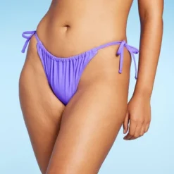 Women's Side-Tie Scoop Front High Leg Adjustable Bikini Bottom - Wild Fable™ -Wild Fable GUEST 39d728d8 9e05 494f a4ee bcacdace8e3f