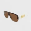 Women's Oversized Shield Sunglasses - Wild Fable™ Ivory -Wild Fable GUEST 3b82f7c1 4c41 48af 9d37 7b8328e3429a