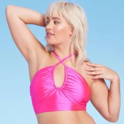 Women's Longline Wrap Halter Bikini Top - Wild Fable™ Pink Shine 11 Women's Longline Wrap Halter Bikini Top - Wild Fable™ Pink Shine -Wild Fable GUEST 3ba53a87 f365 4844 9884 fc45b22eb9cb