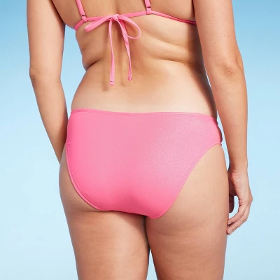 Women's Cheeky Bikini Bottom - Wild Fable™ Pink Shine 6 Women's Cheeky Bikini Bottom - Wild Fable™ Pink Shine - Image 4