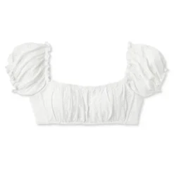 Women's Puff Sleeve Eyelette Bralette Bikini Top - Wild Fable™ White 14 Women's Puff Sleeve Eyelette Bralette Bikini Top - Wild Fable™ White -Wild Fable GUEST 46d98b8d 1e4c 4bf8 9eff 12f1aae4ccd3