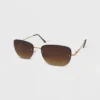 Women's Rimless Metal Oval Sunglasses - Wild Fable™ Brown -Wild Fable GUEST 4972dd52 29c6 4095 b6a9 b33a7e5de746