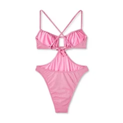 Women's Cut Out One Piece Swimsuit - Wild Fable™ Pink Lurex 12 Women's Cut Out One Piece Swimsuit - Wild Fable™ Pink Lurex -Wild Fable GUEST 4bd57c2d bfb5 4d1b a1cb c59ebda7aef3