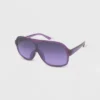 Women's Milky Plastic Oversized Shield Sunglasses - Wild Fable™ Purple -Wild Fable GUEST 51521dbb 834b 4844 b7e6 4d96111d2ee7