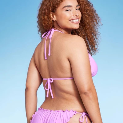 Women's Ruffle Triangle Bikini Top - Wild Fable™ 6 Women's Ruffle Triangle Bikini Top - Wild Fable™ - Image 4