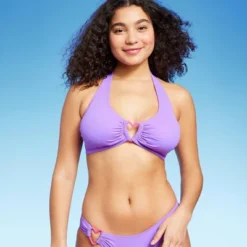 Women's Heart Detail Bralette Bikini Top - Wild Fable™ Purple -Wild Fable GUEST 59dfe074 420f 4431 a123 9ca32f64b8e8