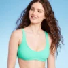 Women's Pucker Textured Bralette Bikini Top - Wild Fable™ Sea Green -Wild Fable GUEST 5ae016de 2e3e 4af3 90fd b4a4b1377ff9