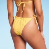 Women's Side-Tie Ultra High Leg Adjustable Coverage Bikini Bottom - Wild Fable™ Yellow -Wild Fable GUEST 5dc8fcf8 4f9d 4b8c 9292 36714c584db7