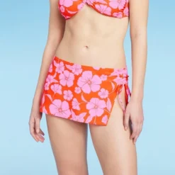 Women's Cinch Side Skirt Cover Up - Wild Fable™ Orange/Pink Tropical Print 12 Women's Cinch Side Skirt Cover Up - Wild Fable™ Orange/Pink Tropical Print -Wild Fable GUEST 61a722e9 5af5 4e19 88ba b77659b3be4e