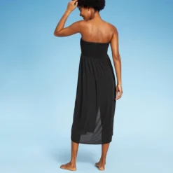 Women's Smocked High Slit Convertible Cover Up Dress - Wild Fable™ -Wild Fable GUEST 6212655b 4036 44d6 b50a b431c1a1b874