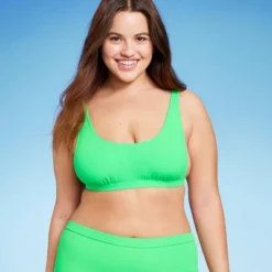 Women's Ribbed Scoop Bralette Bikini Top - Wild Fable™ -Wild Fable GUEST 62f55736 c175 4554 a778 e1f8a2f254ad