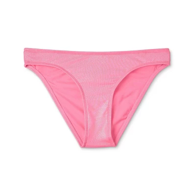 Women's Cheeky Bikini Bottom - Wild Fable™ Pink Shine 7 Women's Cheeky Bikini Bottom - Wild Fable™ Pink Shine - Image 5