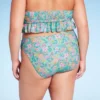 Women's Mid-Rise Cheeky High Leg Bikini Bottom - Wild Fable™ Green Floral Print -Wild Fable GUEST 65993e22 873d 4832 b801 b58a5407d372