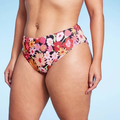 Women's Ribbed High Waist High Leg Cheeky Bikini Bottom - Wild Fable™ 5 Women's Ribbed High Waist High Leg Cheeky Bikini Bottom - Wild Fable™ - Image 3