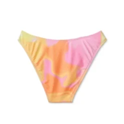 Women's High Leg Cheeky Bikini Bottom - Wild Fable™ Pink/Orange/Yellow Tie-Dye -Wild Fable GUEST 68dcfa09 426e 4bd8 b8ce 0aa9335f1df2