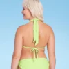 Women's Daisy Textured Ring Front Triangle Bikini Top - Wild Fable™ Green -Wild Fable GUEST 716c5ff7 c452 4bbf 9d71 22a89a4f7cd1