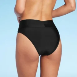Women's Crossover High Leg Cheeky Mid-Rise Bikini Bottom - Wild Fable™ -Wild Fable GUEST 7a342551 5c82 4805 a8f1 57dbf8774edd