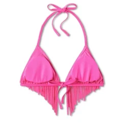 Women's Fringe Detail Triangle Bikini Top - Wild Fable™ Magenta -Wild Fable GUEST 7a42df13 bd6a 46df b8cc 89e6da2ed4ff