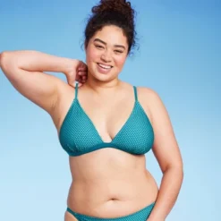 Women's Crochet Overlay Triangle Bikini Top - Wild Fable™ Blue -Wild Fable GUEST 8109d63c b587 4e71 8be1 98b78a6c1437