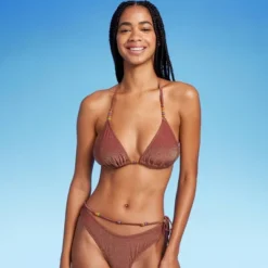 Women's Beaded Strap Triangle Bikini Top - Wild Fable™ 14 Women's Beaded Strap Triangle Bikini Top - Wild Fable™ -Wild Fable GUEST 82e31591 3d51 4db5 a021 70ed75854694