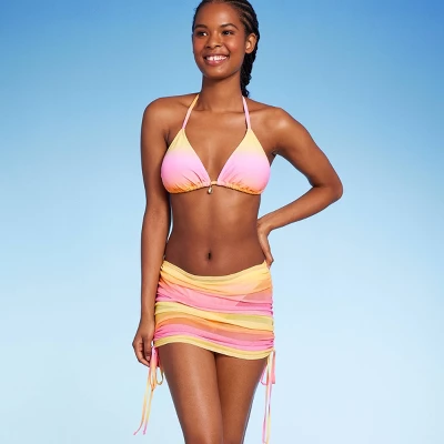 Women's Mesh Drawstring Ruched Cover Up Skirt - Wild Fable™ 3 Women's Mesh Drawstring Ruched Cover Up Skirt - Wild Fable™ - Image 2