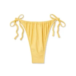 Women's Side-Tie Ultra High Leg Adjustable Coverage Bikini Bottom - Wild Fable™ Yellow -Wild Fable GUEST 8c401498 d6f2 427e adbc 0d03a3cb1886