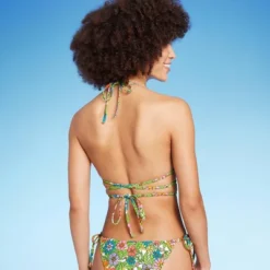 Women's Triangle Wrap Bikini Top - Wild Fable™ Multi Floral Print -Wild Fable GUEST 8df5f796 7818 46e2 ba4c 1fc059124ce4