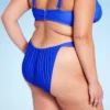 Women's Mid-Rise Cheeky High Leg Bikini Bottom - Wild Fable™ Blue -Wild Fable GUEST 903bd31b 068e 4d14 a4d5 149b4b5b97e9