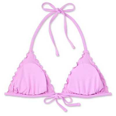 Women's Ruffle Triangle Bikini Top - Wild Fable™ 8 Women's Ruffle Triangle Bikini Top - Wild Fable™ - Image 6
