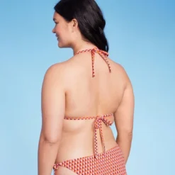 Women's Ribbed Triangle Bikini Top - Wild Fable™ Geo Print -Wild Fable GUEST 916b4a65 4dfc 452e ae98 93008d7b2864